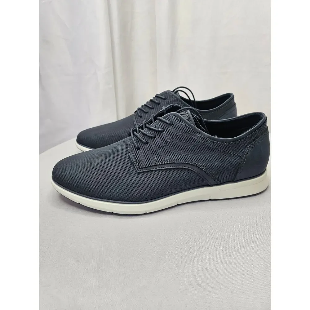 Alfani Men's Dalton Textured Faux-Leather Blue Size 13M NWT - Picture 3 of 8